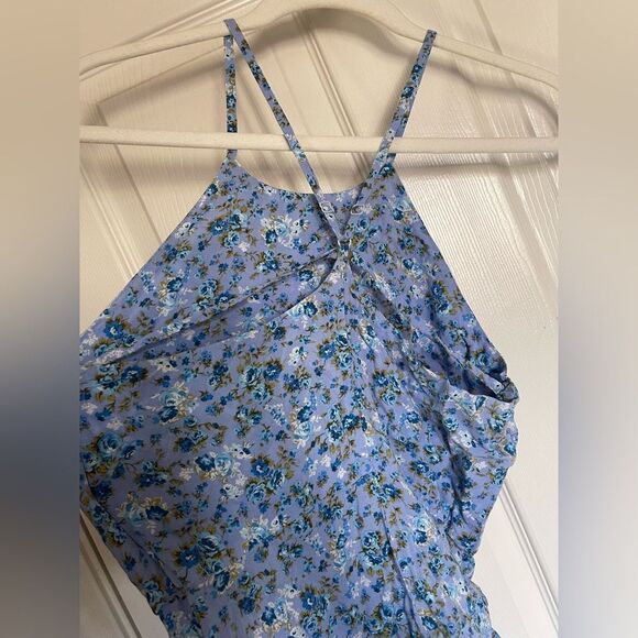 Blue floral forever 21 Medium mini dress - Picture 3 of 5